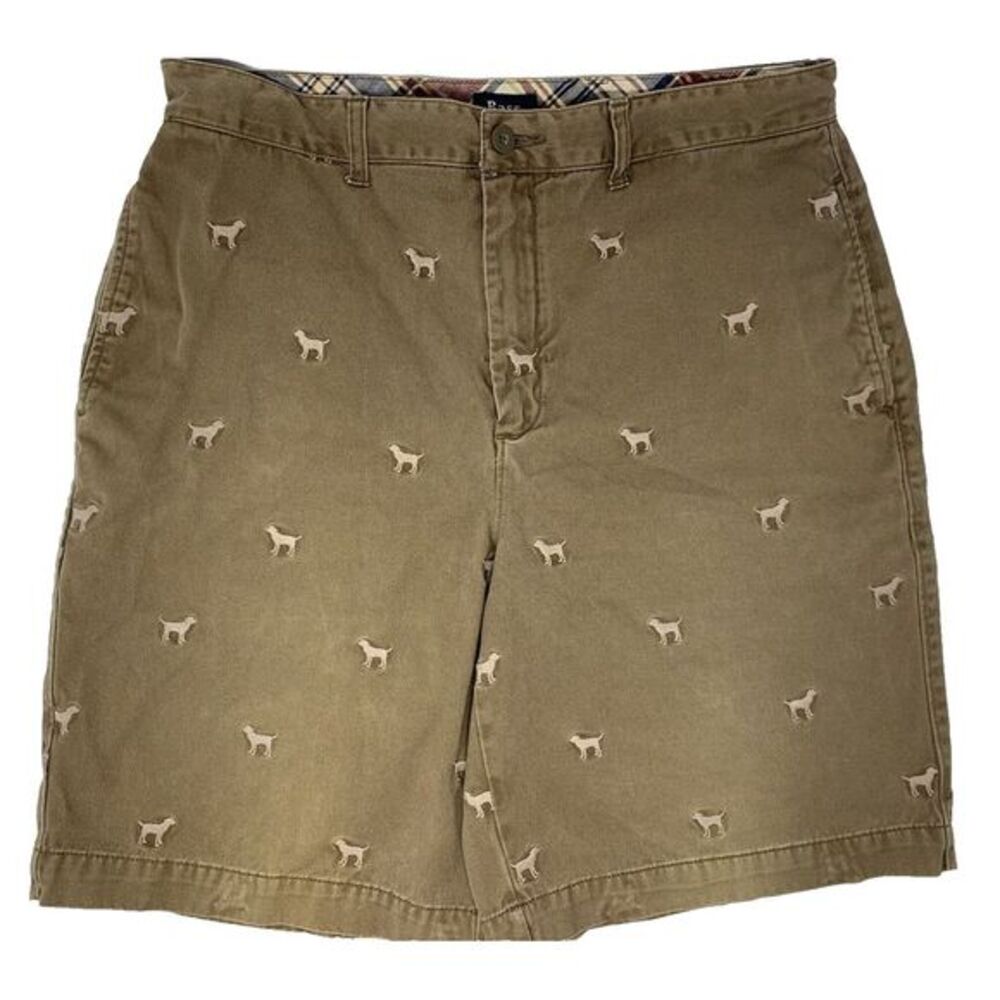 GH Bass & Co‎ Brown Dogs Men's Flat Front Walking Golf Shorts Size 34